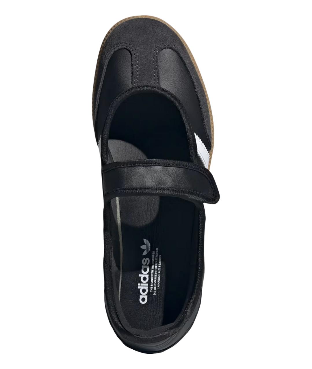 ADIDAS Черные кожаные балетки, фото 4