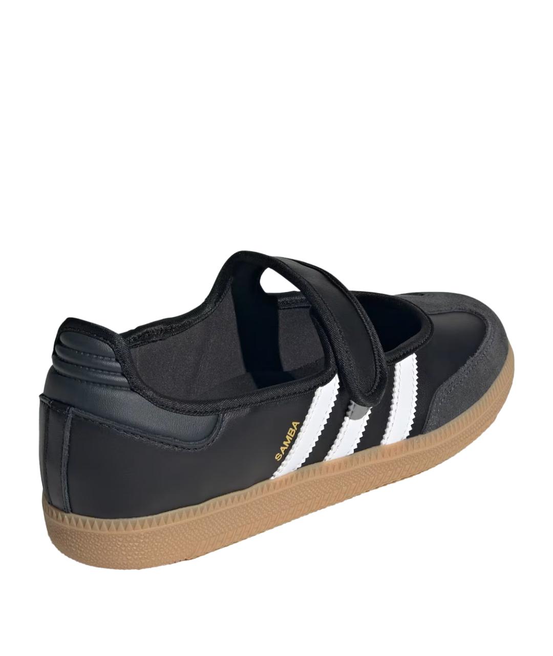 ADIDAS Черные кожаные балетки, фото 3