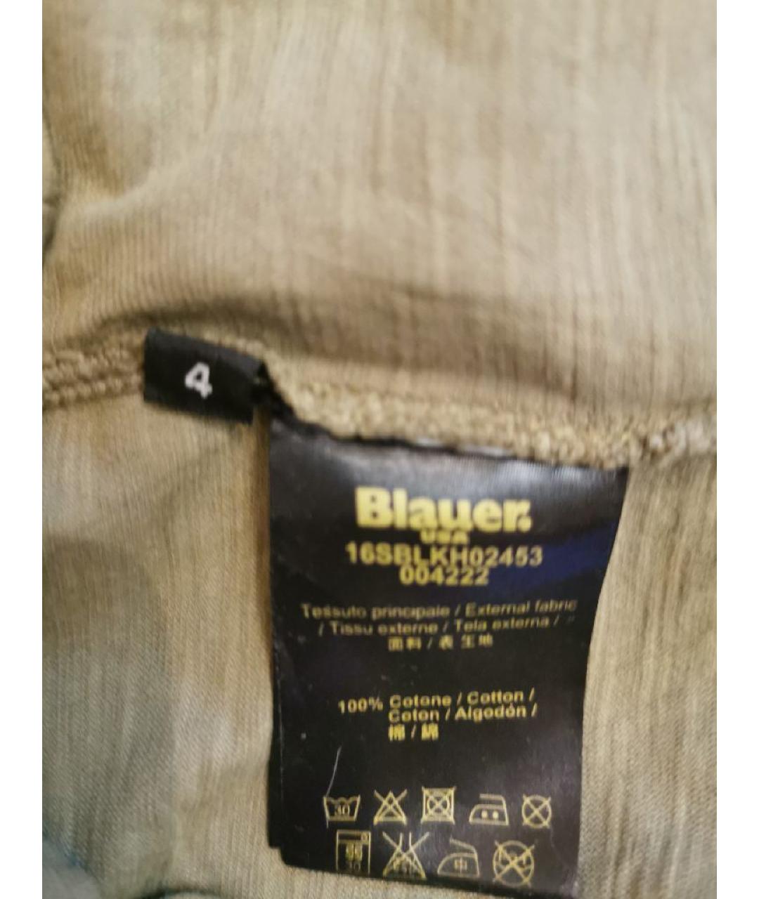 BLAUER Хаки хлопковая детская футболка, фото 5