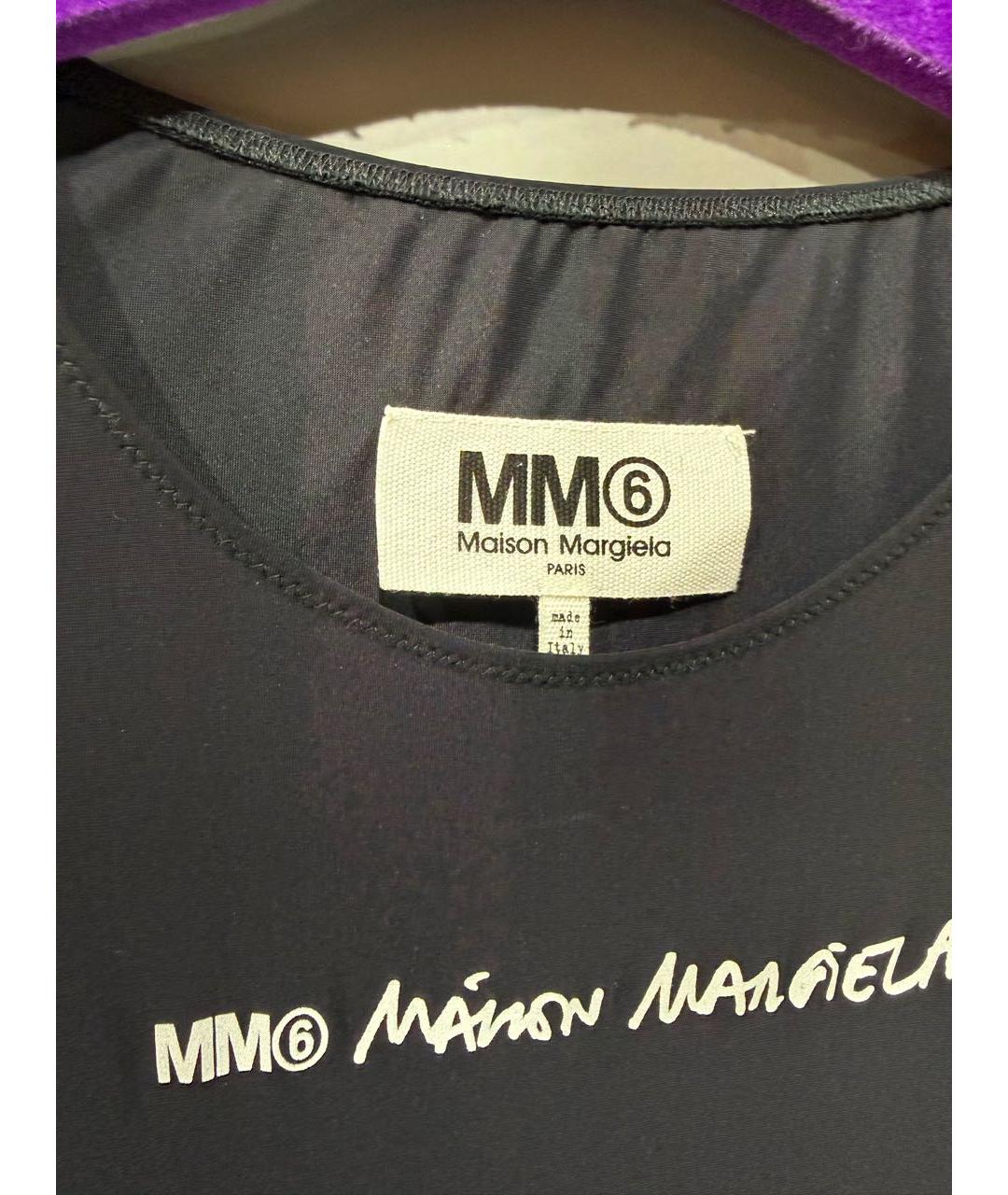 MM6 MAISON MARGIELA Черное полиамидовое боди, фото 3