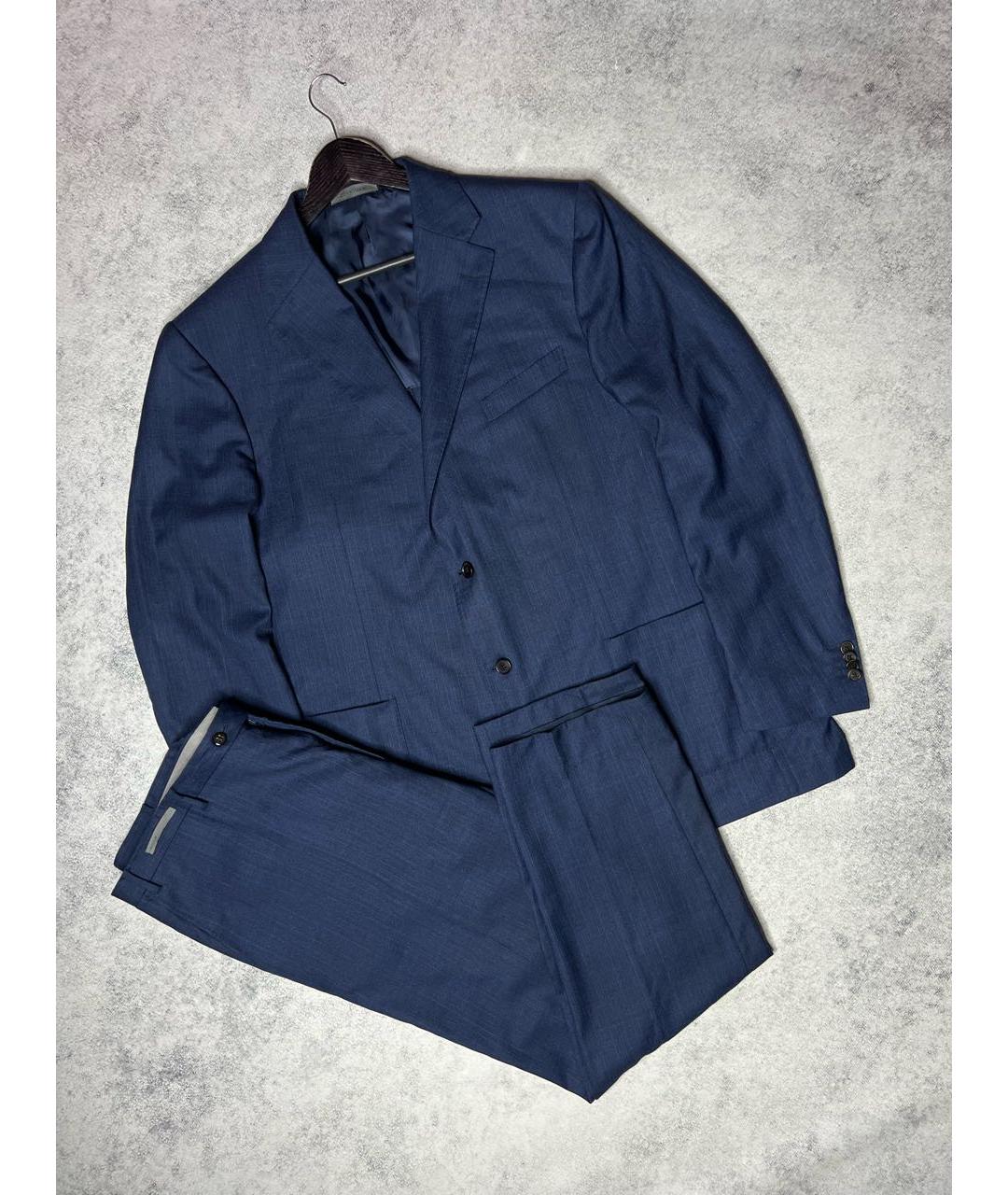 CORNELIANI Темно-синий классический костюм, фото 3