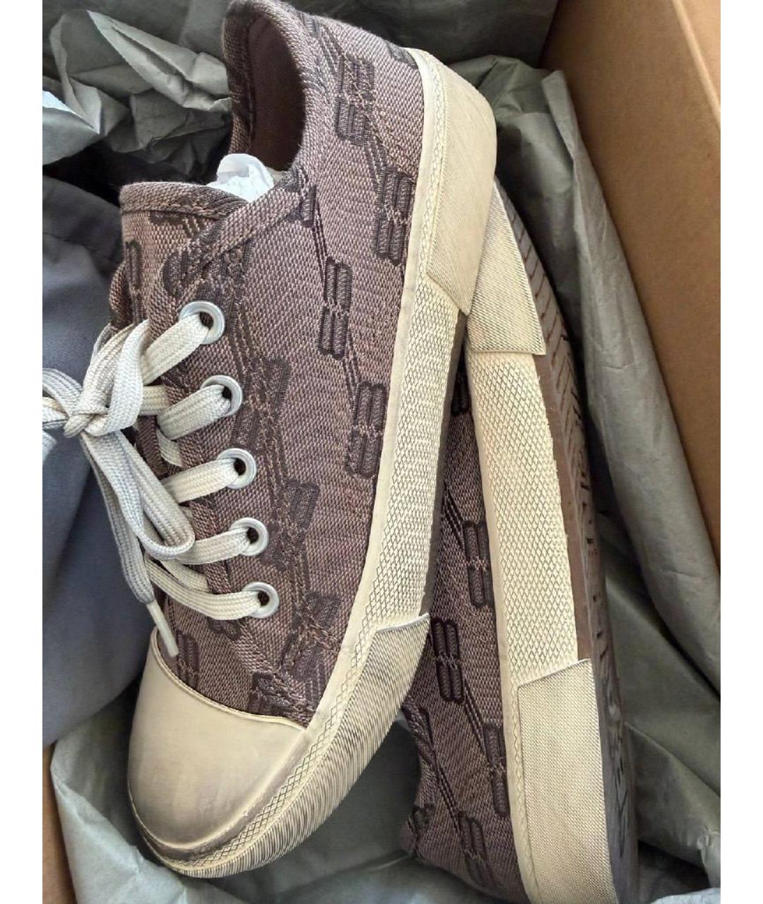 BALENCIAGA Бежевые кеды, фото 3