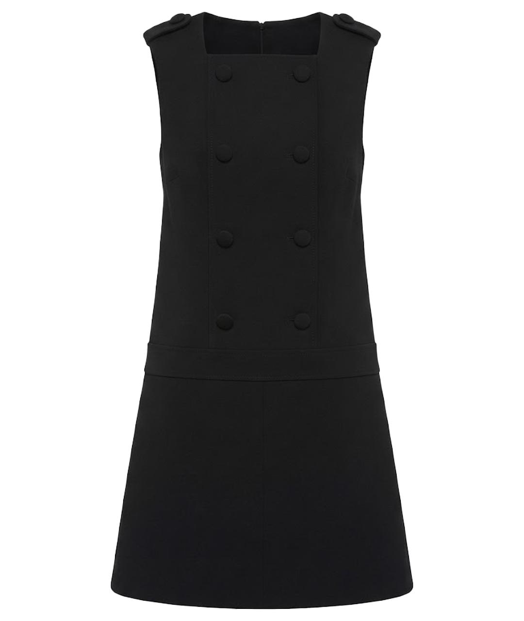 RED VALENTINO Черное полиэстеровое повседневное платье, фото 1