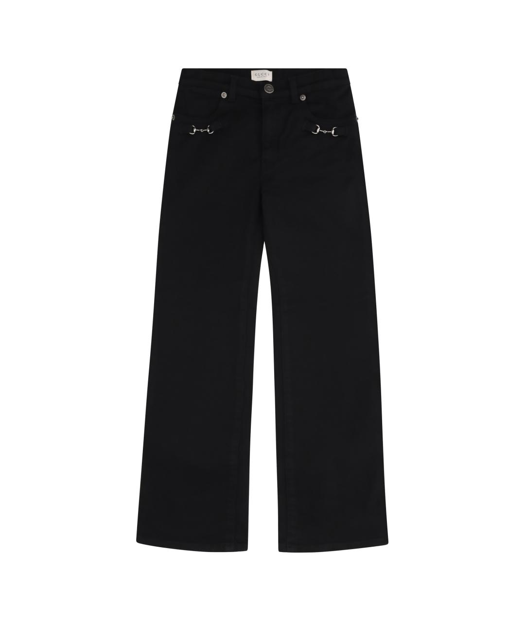 GUCCI Черные хлопковые детские джинсы, фото 4