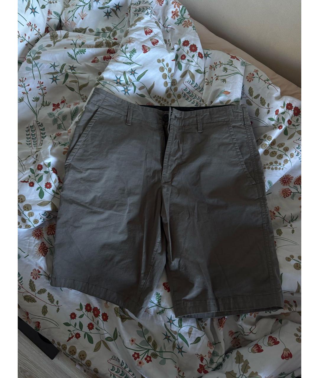 STONE ISLAND Серые хлопковые шорты, фото 5