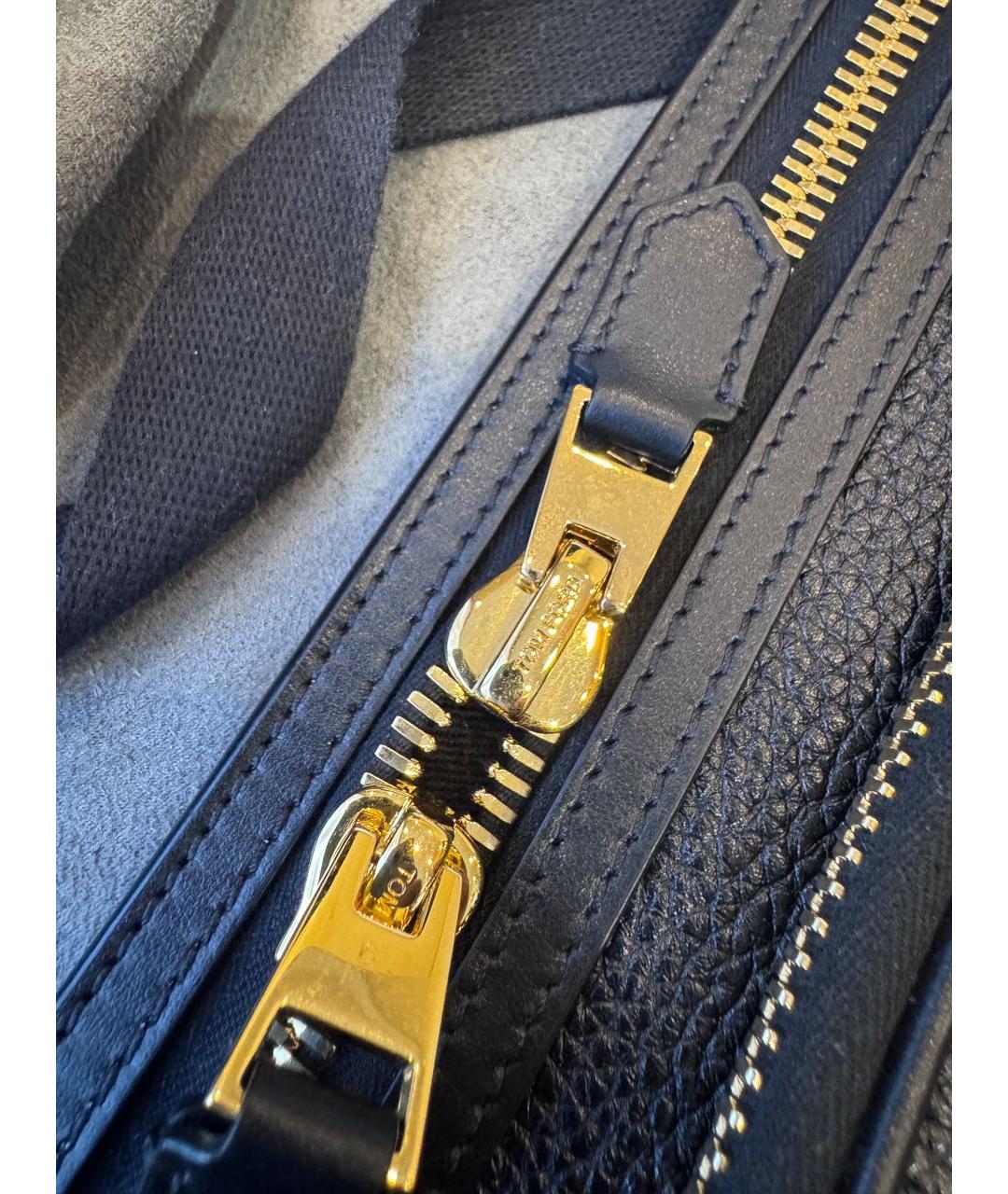 TOM FORD Черная кожаная сумка на плечо, фото 8