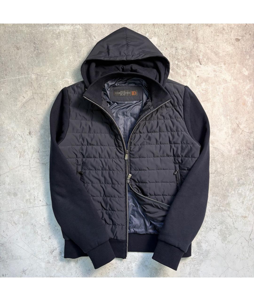 CORNELIANI Темно-синяя хлопковая куртка, фото 6
