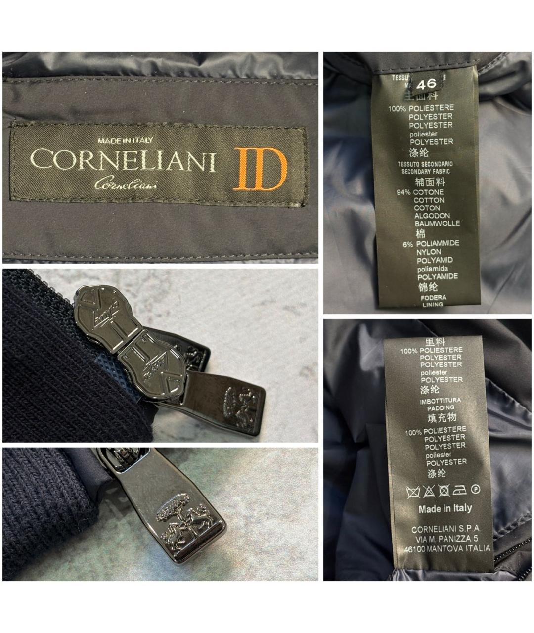 CORNELIANI Темно-синяя хлопковая куртка, фото 3