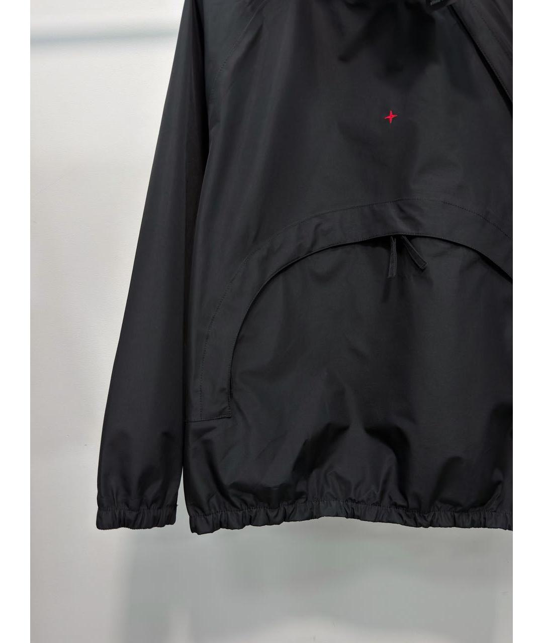STONE ISLAND Черная полиэстеровая куртка, фото 3