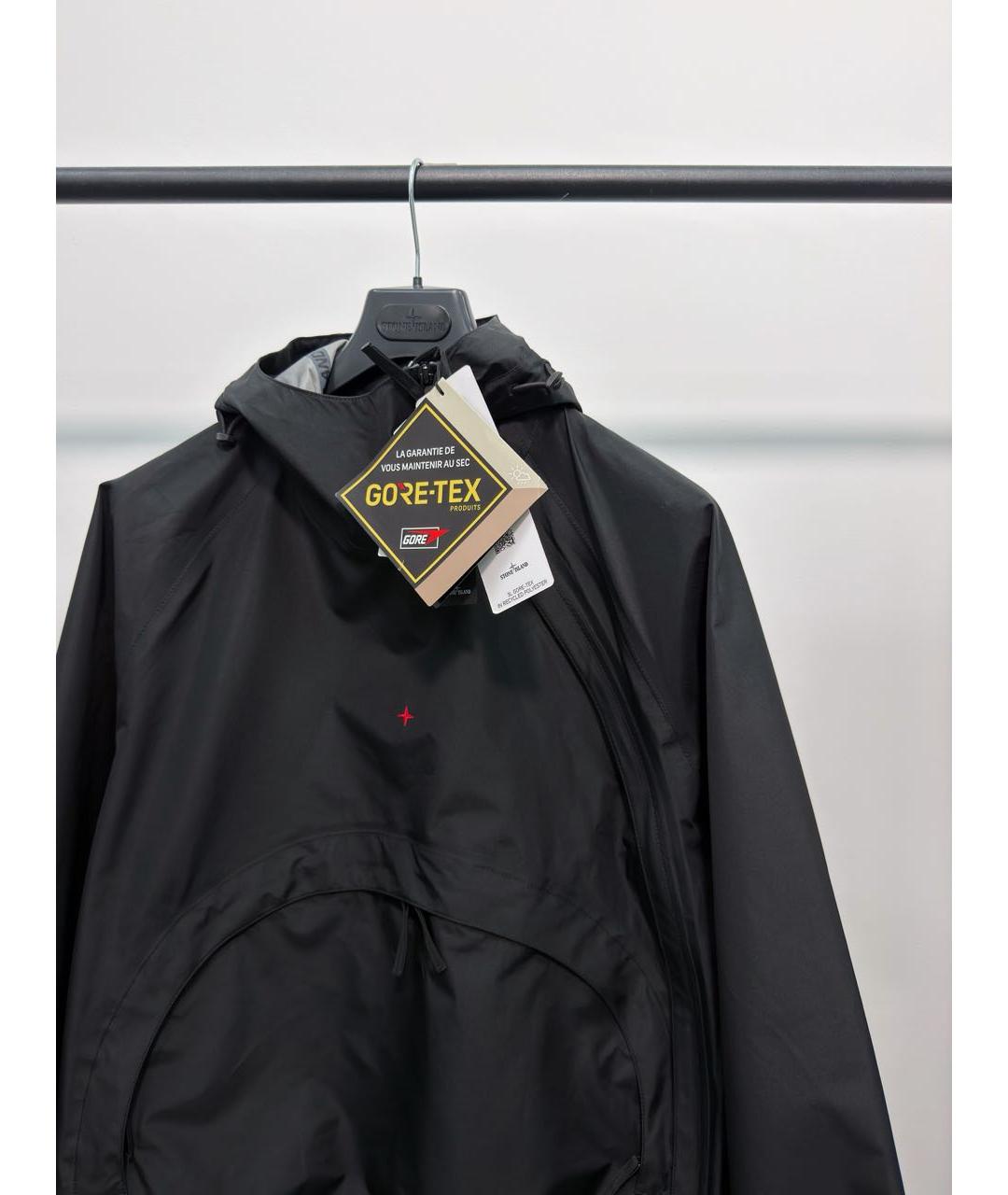 STONE ISLAND Черная полиэстеровая куртка, фото 2
