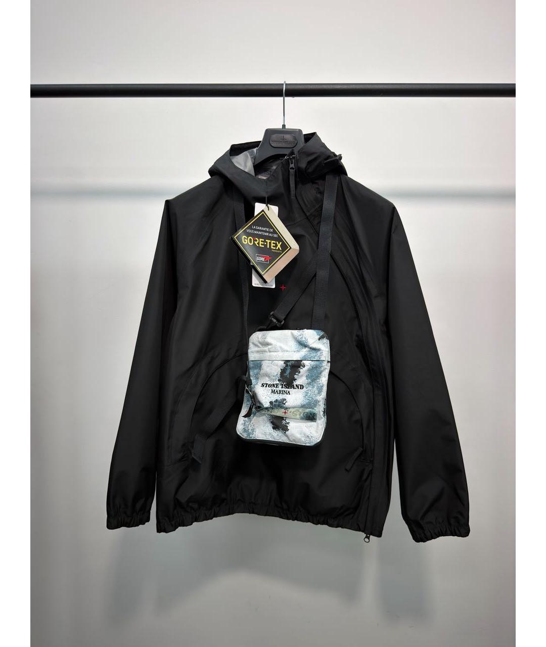 STONE ISLAND Черная полиэстеровая куртка, фото 5