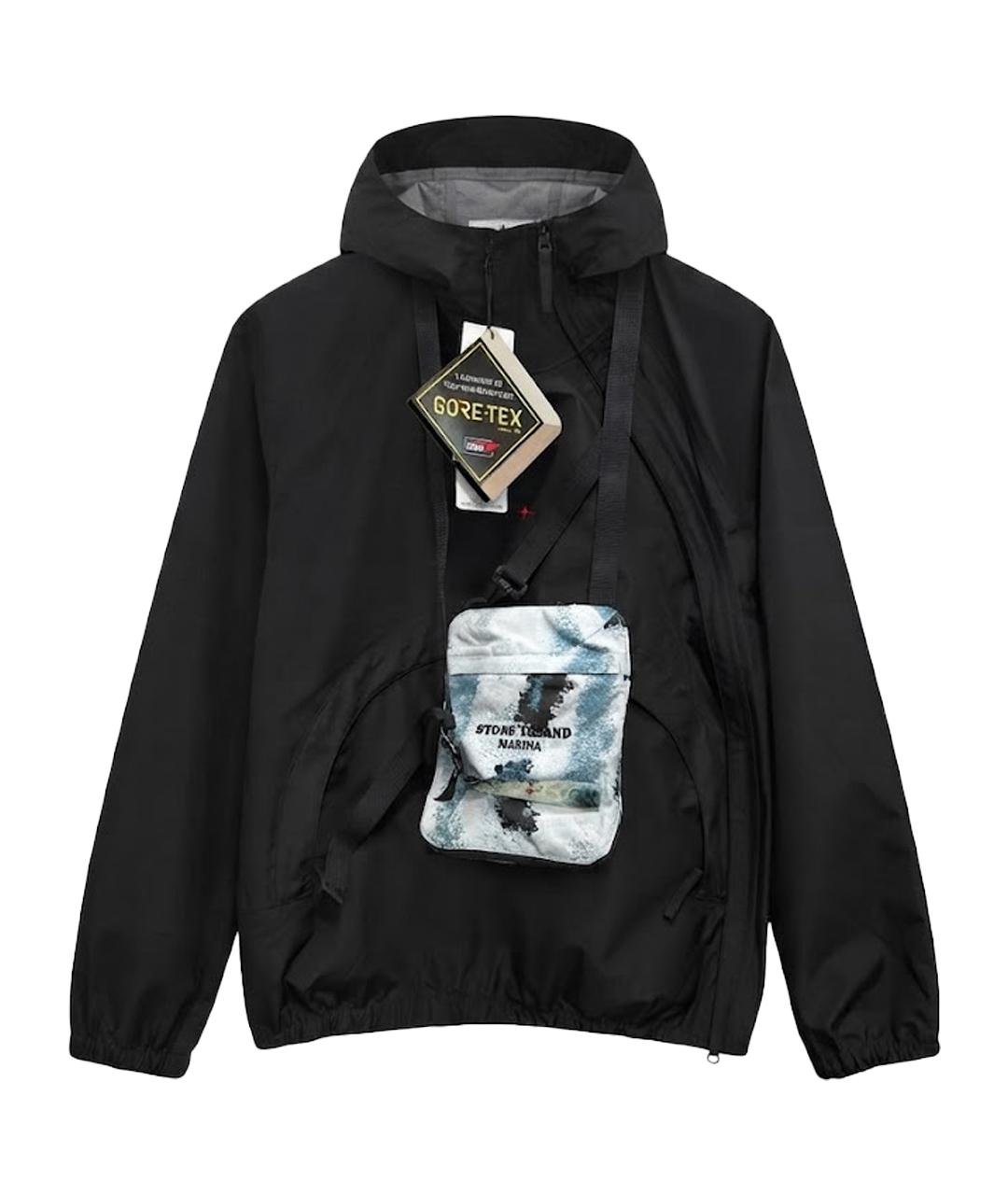 STONE ISLAND Черная полиэстеровая куртка, фото 1