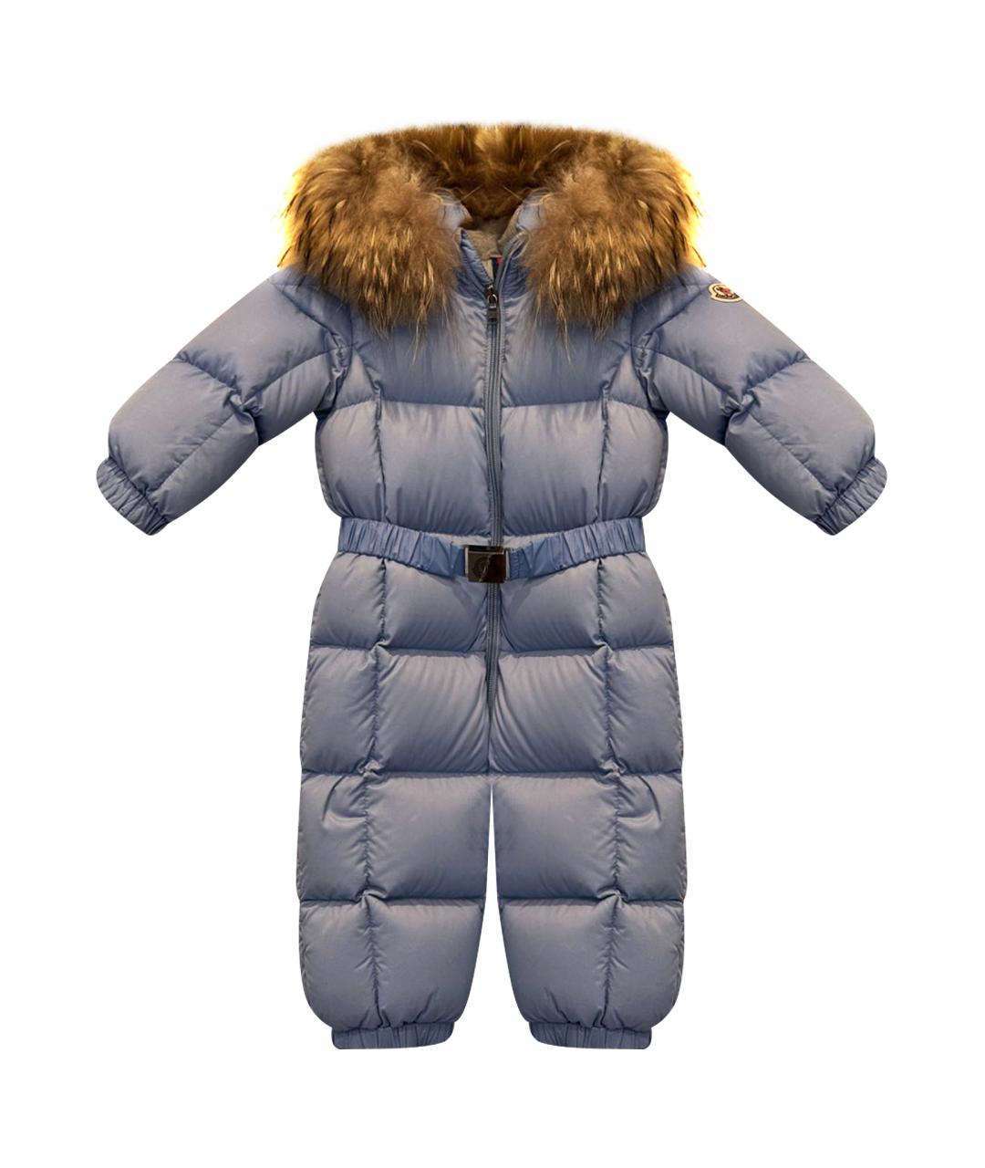 MONCLER Голубой комбинезон, фото 1