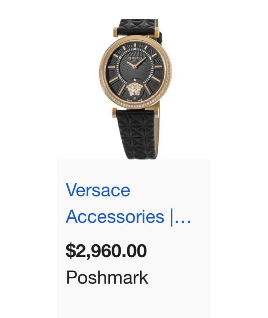 VERSACE Золотые часы, фото 7