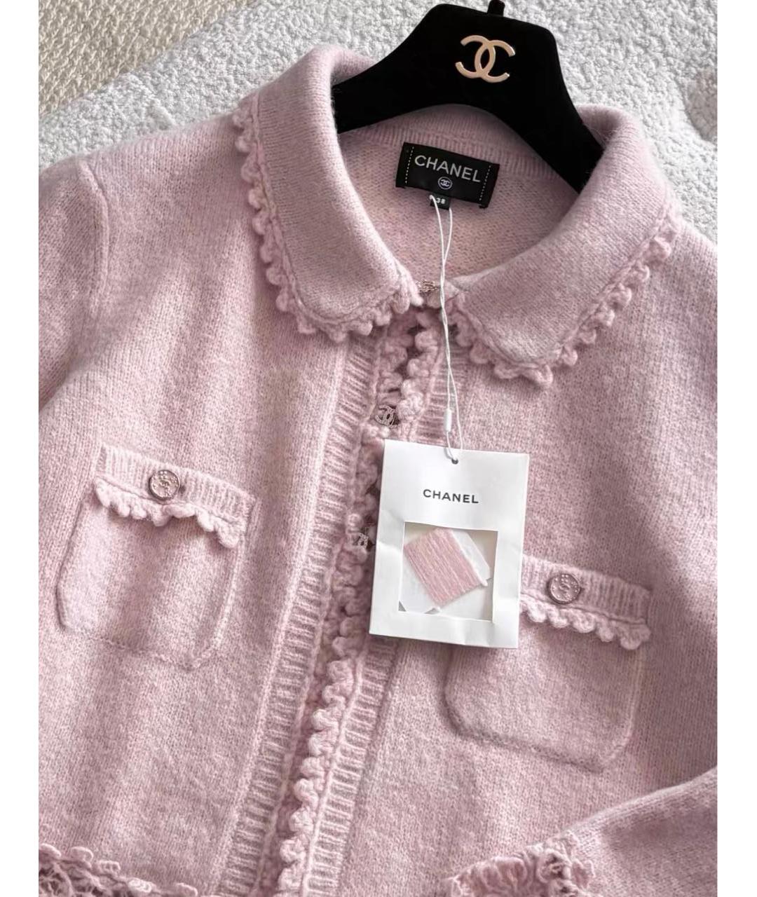 CHANEL Розовый кардиган, фото 3
