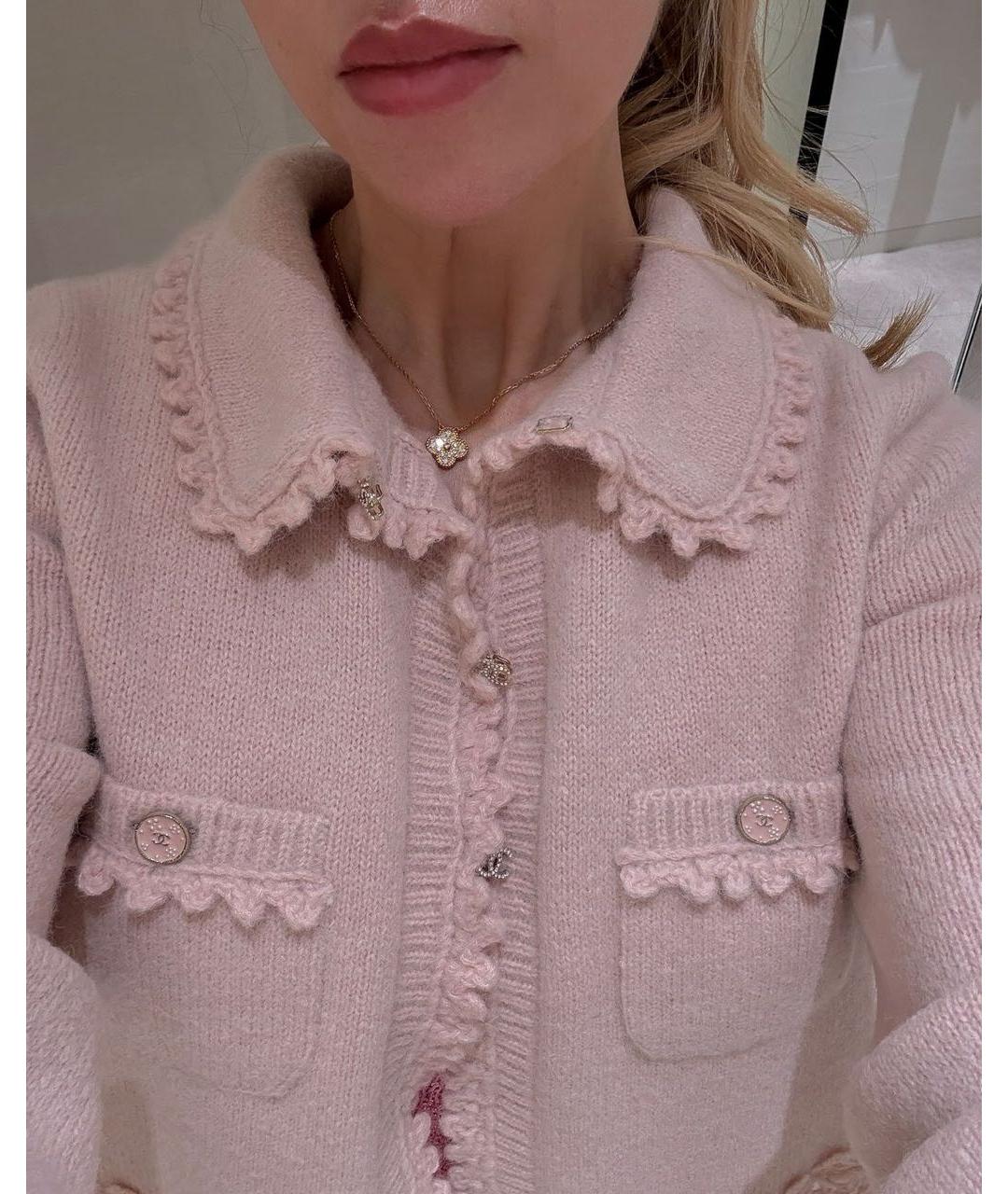 CHANEL Розовый кардиган, фото 4