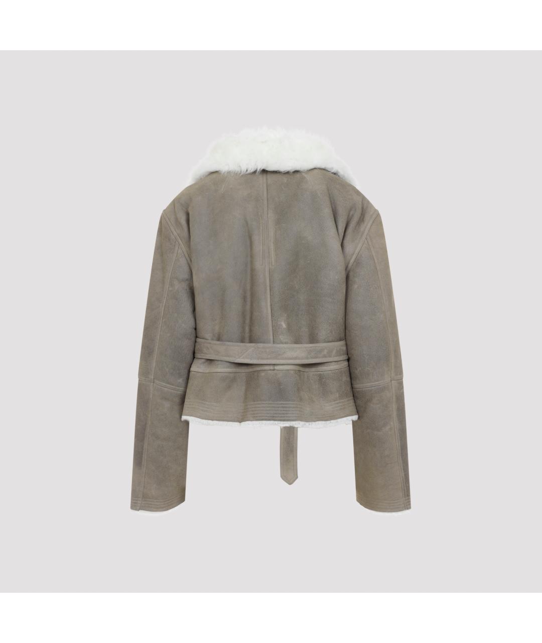 RICK OWENS Мульти кожаная дубленка, фото 3