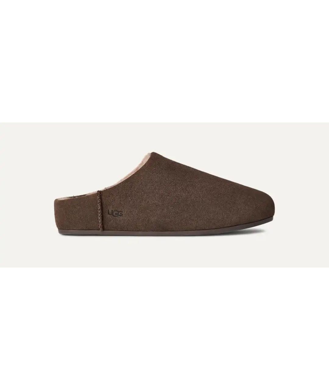 UGG Коричневые замшевые мюли, фото 6