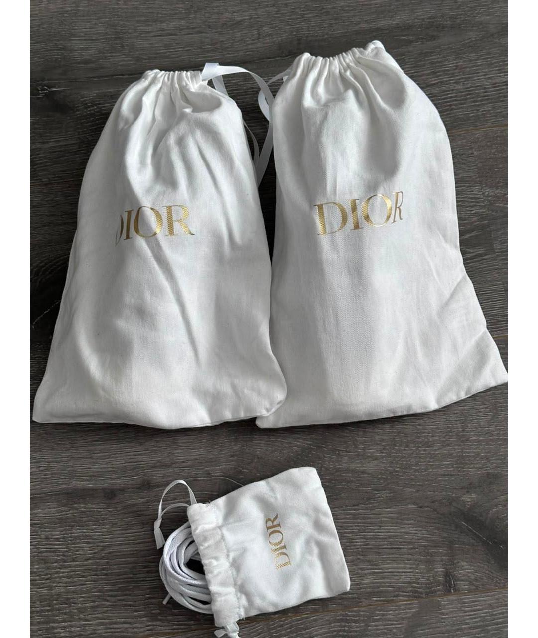 CHRISTIAN DIOR Белые текстильные кеды, фото 4