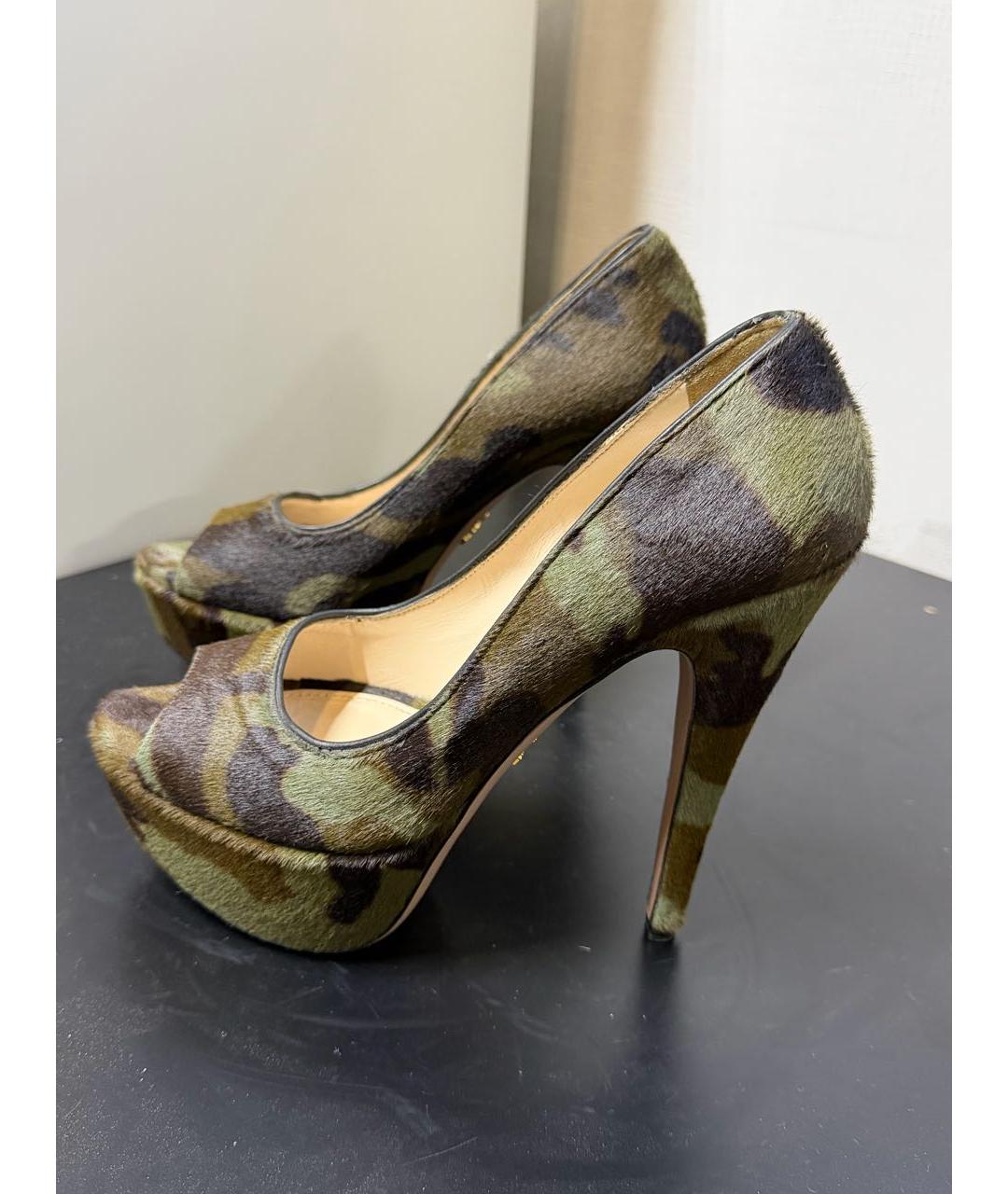PRADA Хаки туфли, фото 8
