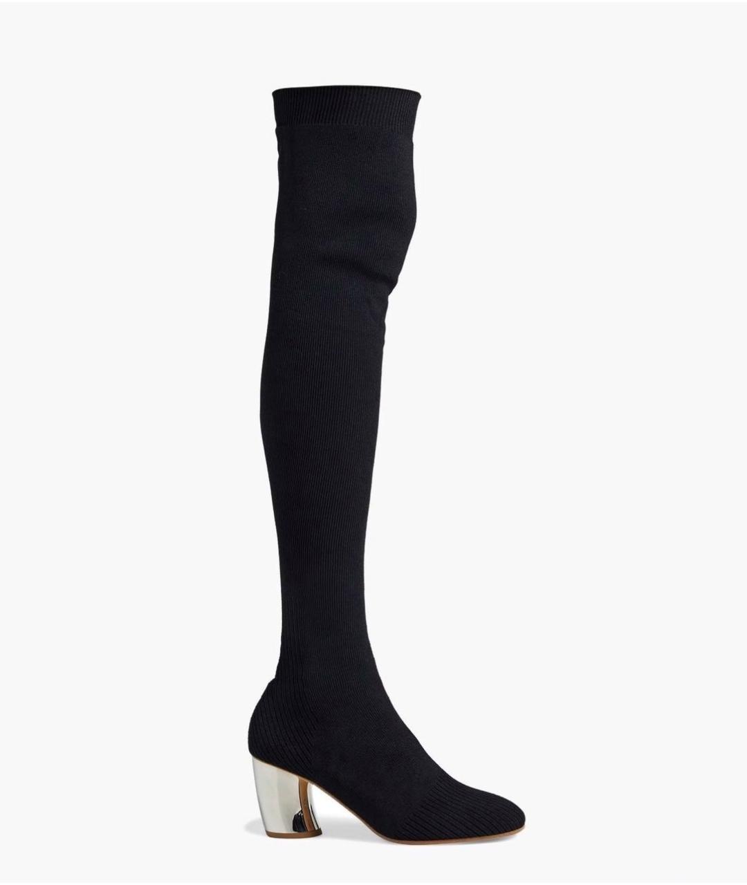 PROENZA SCHOULER Черные текстильные ботфорты, фото 7