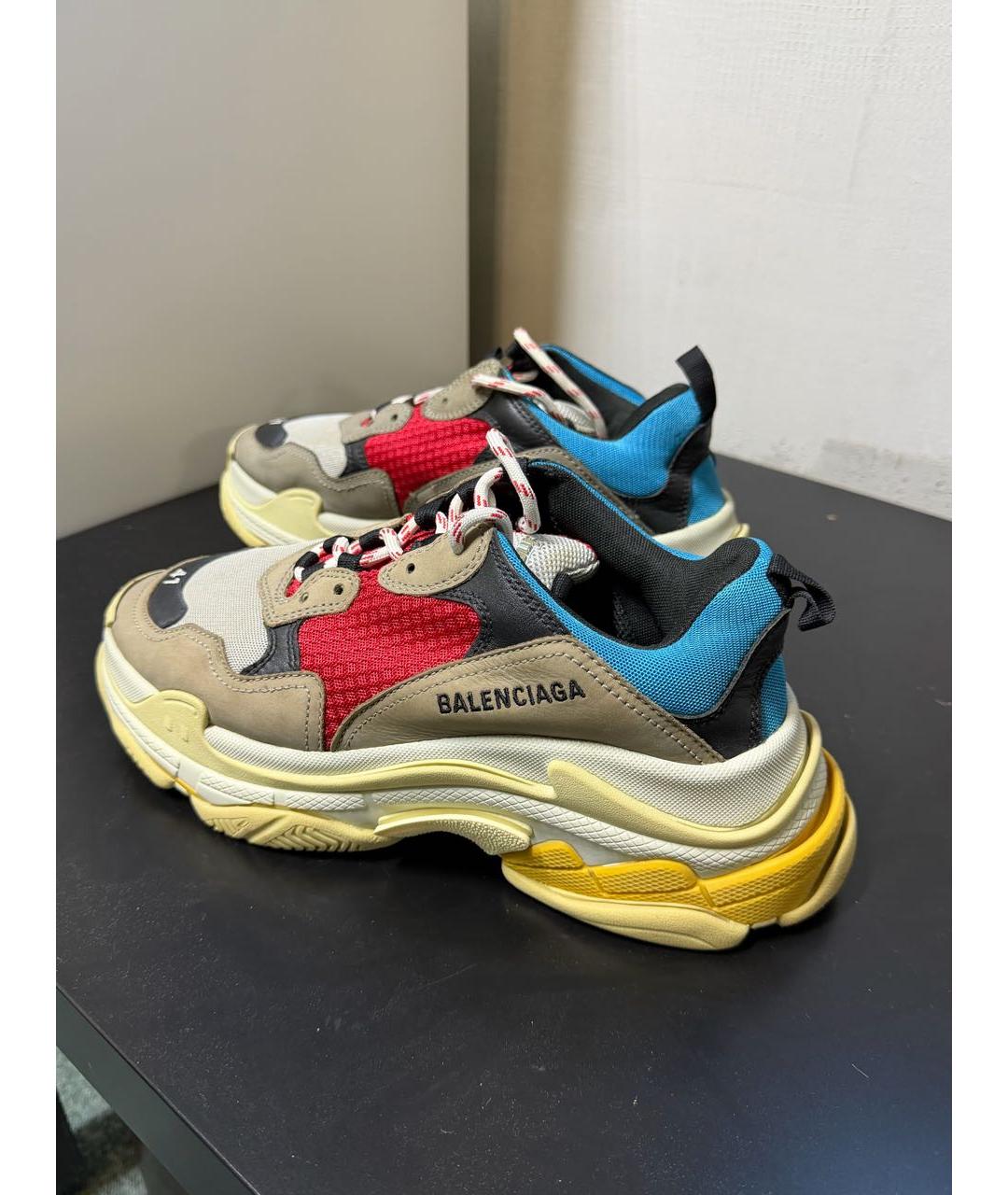 BALENCIAGA Текстильные низкие кроссовки / кеды, фото 8