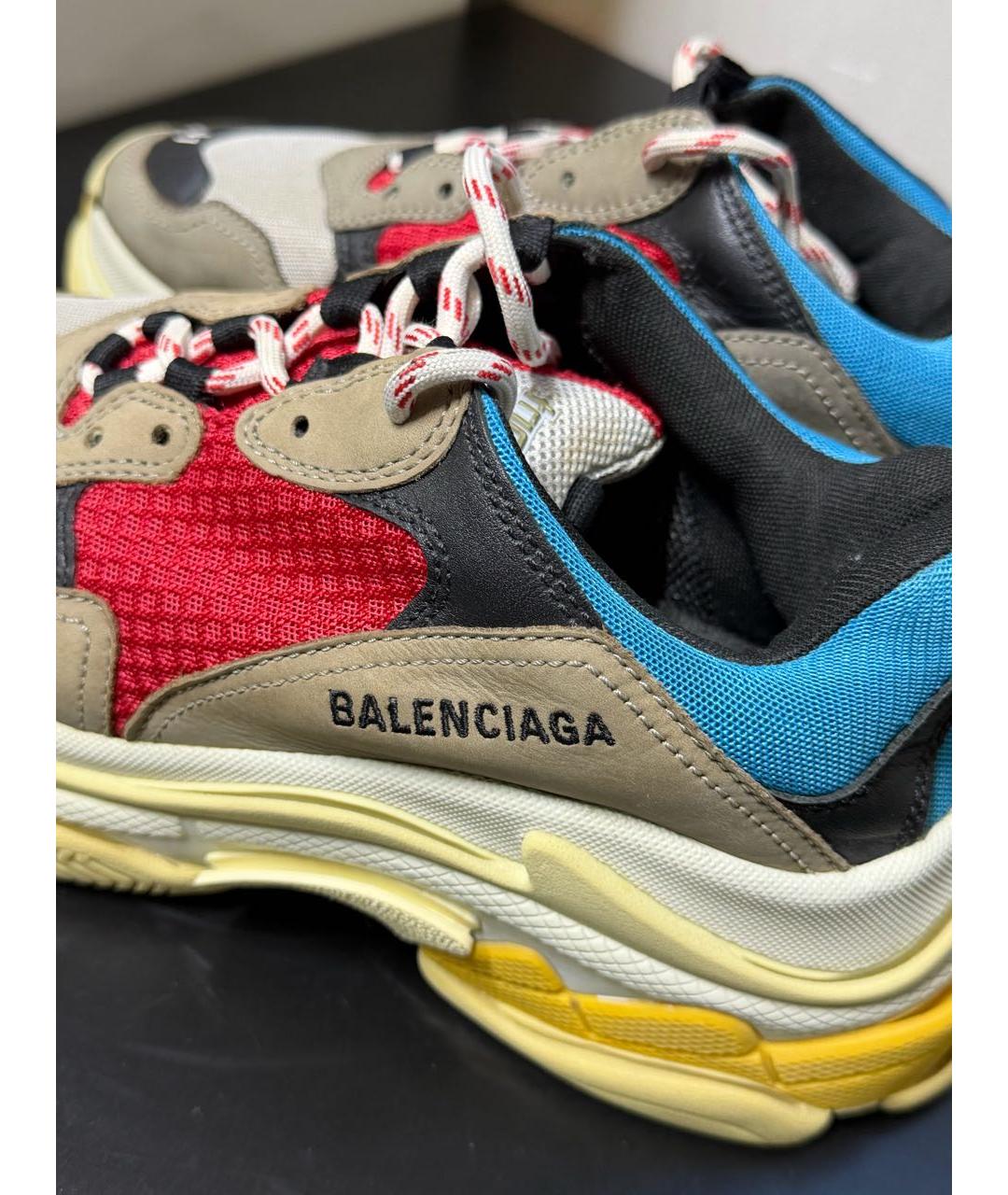 BALENCIAGA Текстильные низкие кроссовки / кеды, фото 6