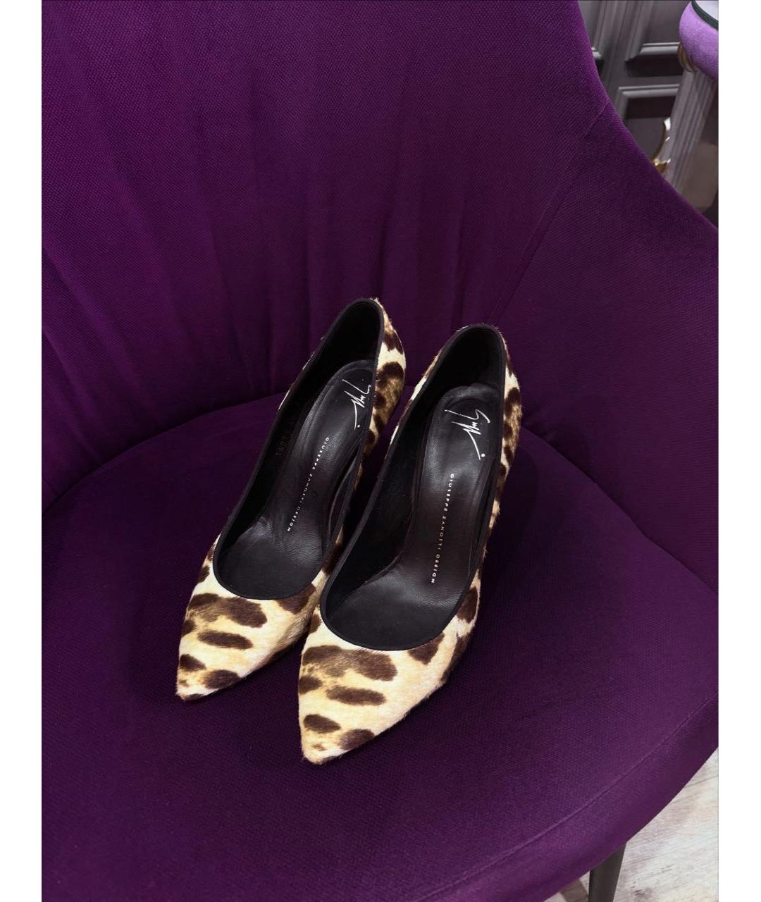 GIUSEPPE ZANOTTI DESIGN Мульти кожаные туфли, фото 3