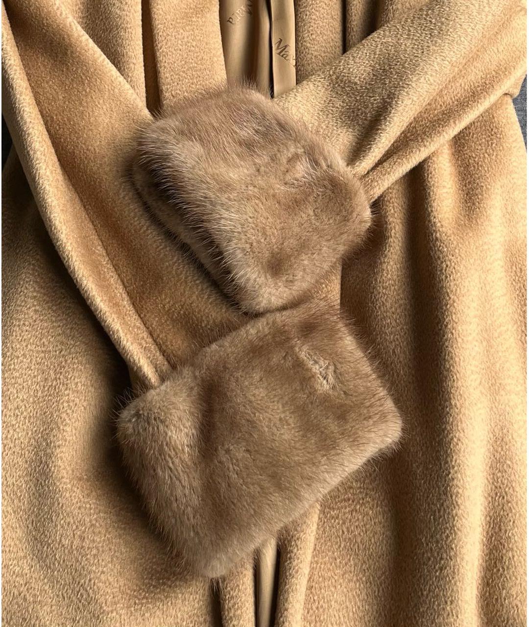 MAX MARA Бежевое шерстяное пальто, фото 4
