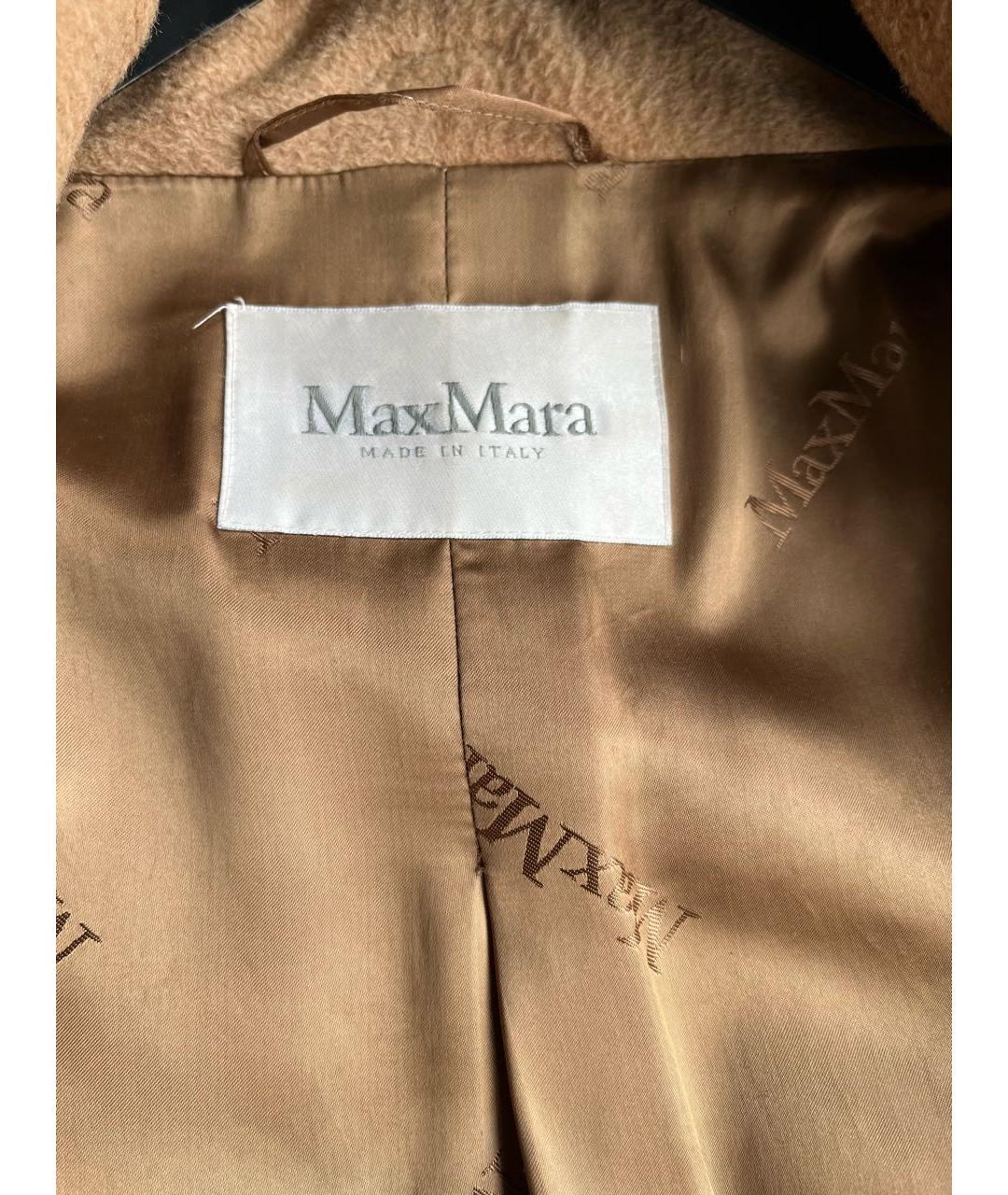 MAX MARA Бежевое шерстяное пальто, фото 3