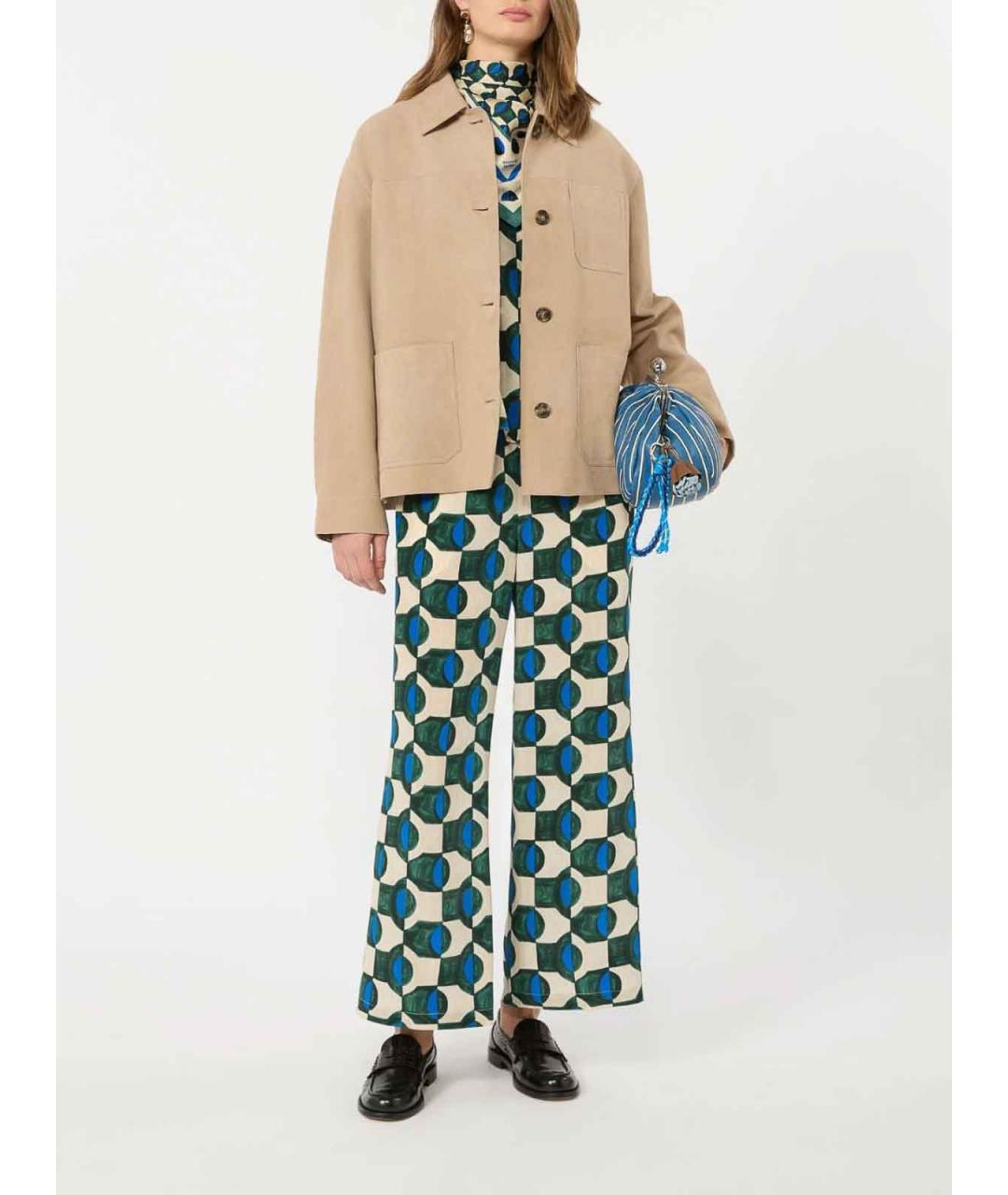 WEEKEND MAX MARA Бежевая замшевая куртка, фото 2