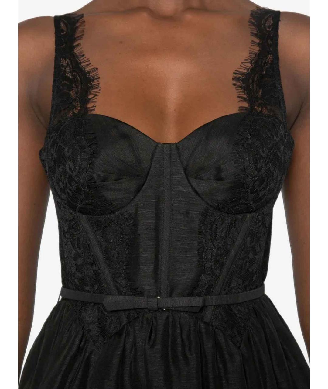 ZIMMERMANN Черное льняное коктейльное платье, фото 4