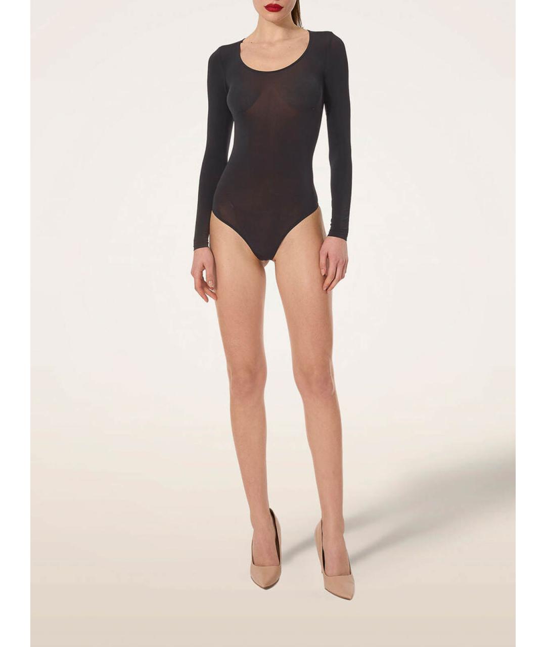 WOLFORD Коричневое полиамидовое боди, фото 2