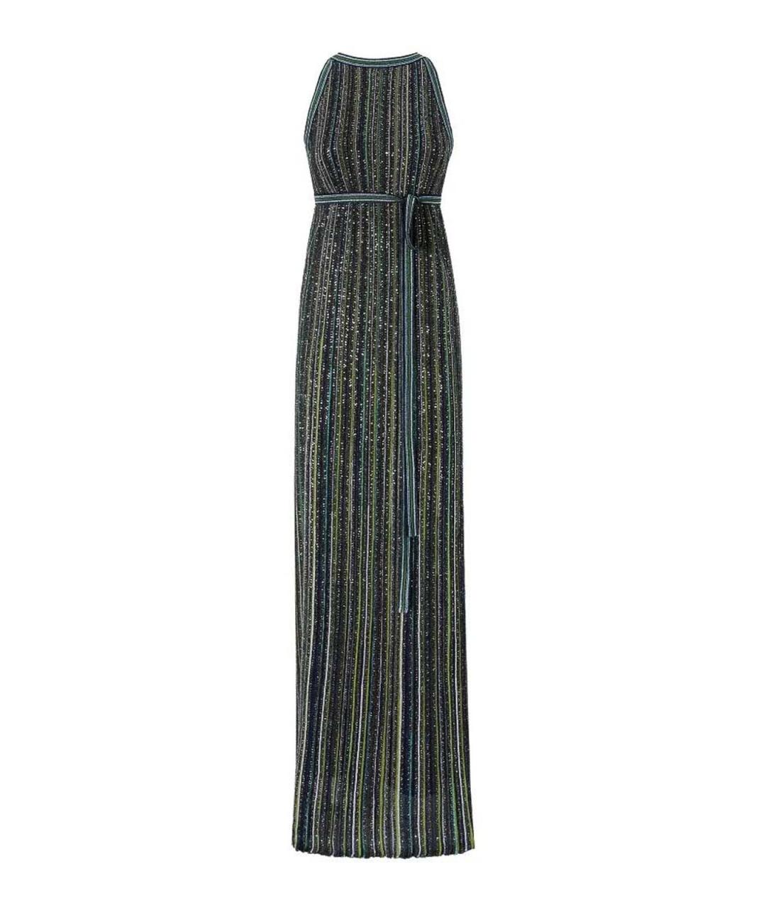 MISSONI Зеленое вискозное вечернее платье, фото 5