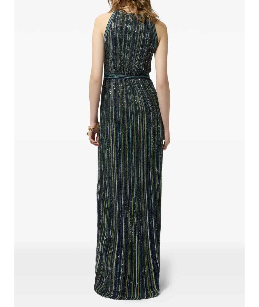 MISSONI Зеленое вискозное вечернее платье, фото 4