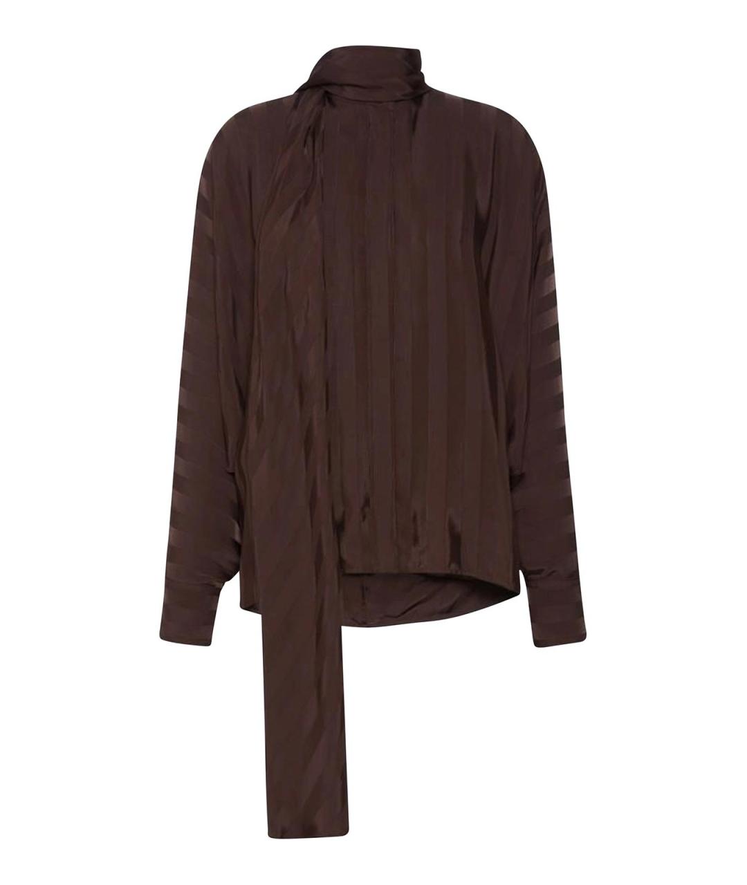 SPORTMAX Коричневая вискозная блузы, фото 1