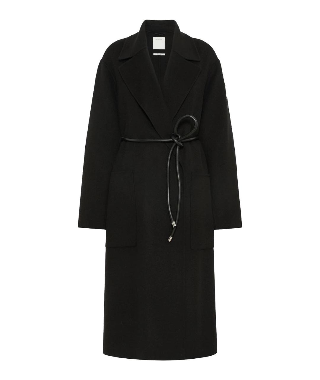 SPORTMAX Черное шерстяное пальто, фото 1