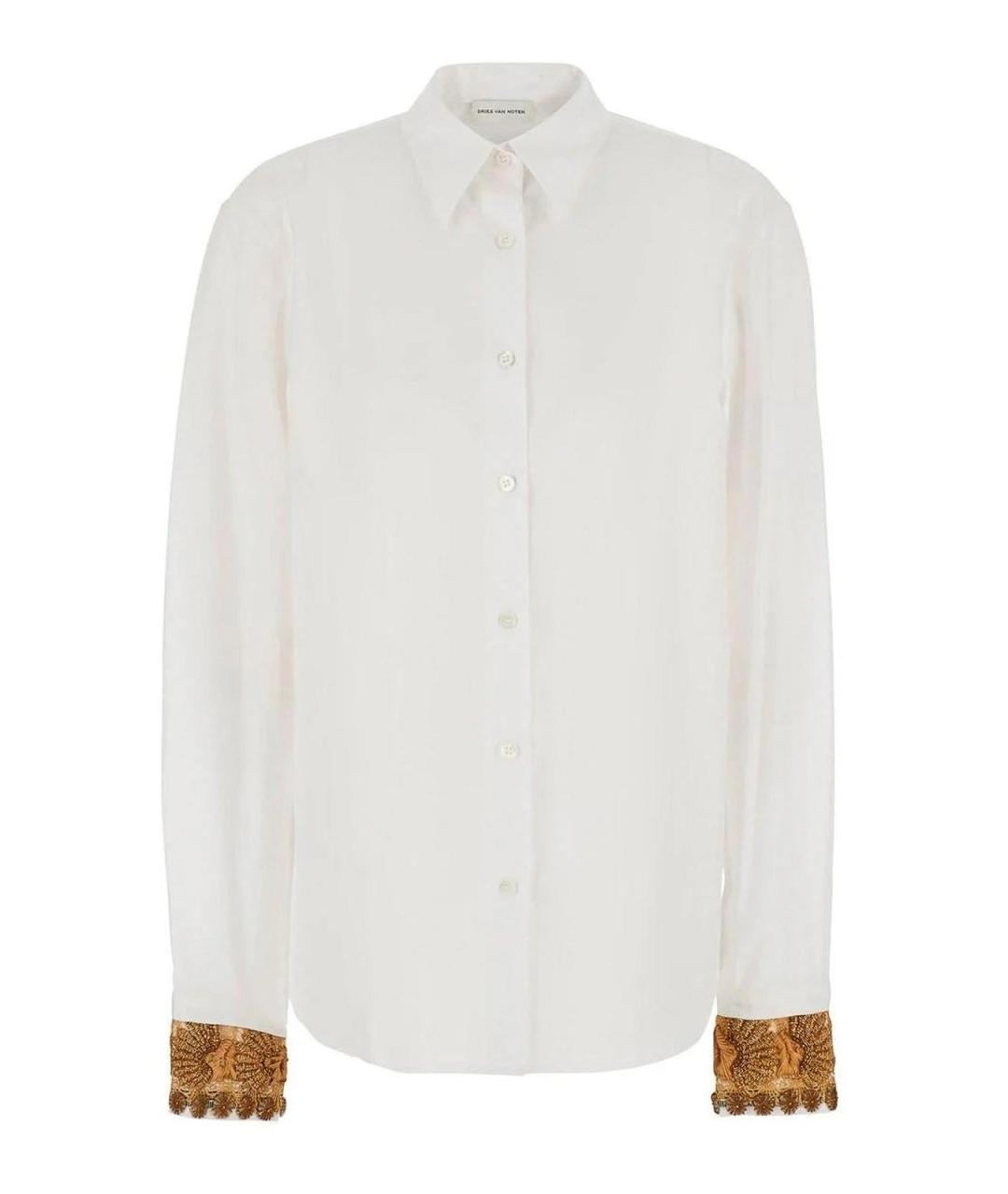 DRIES VAN NOTEN Белая хлопковая рубашка, фото 1