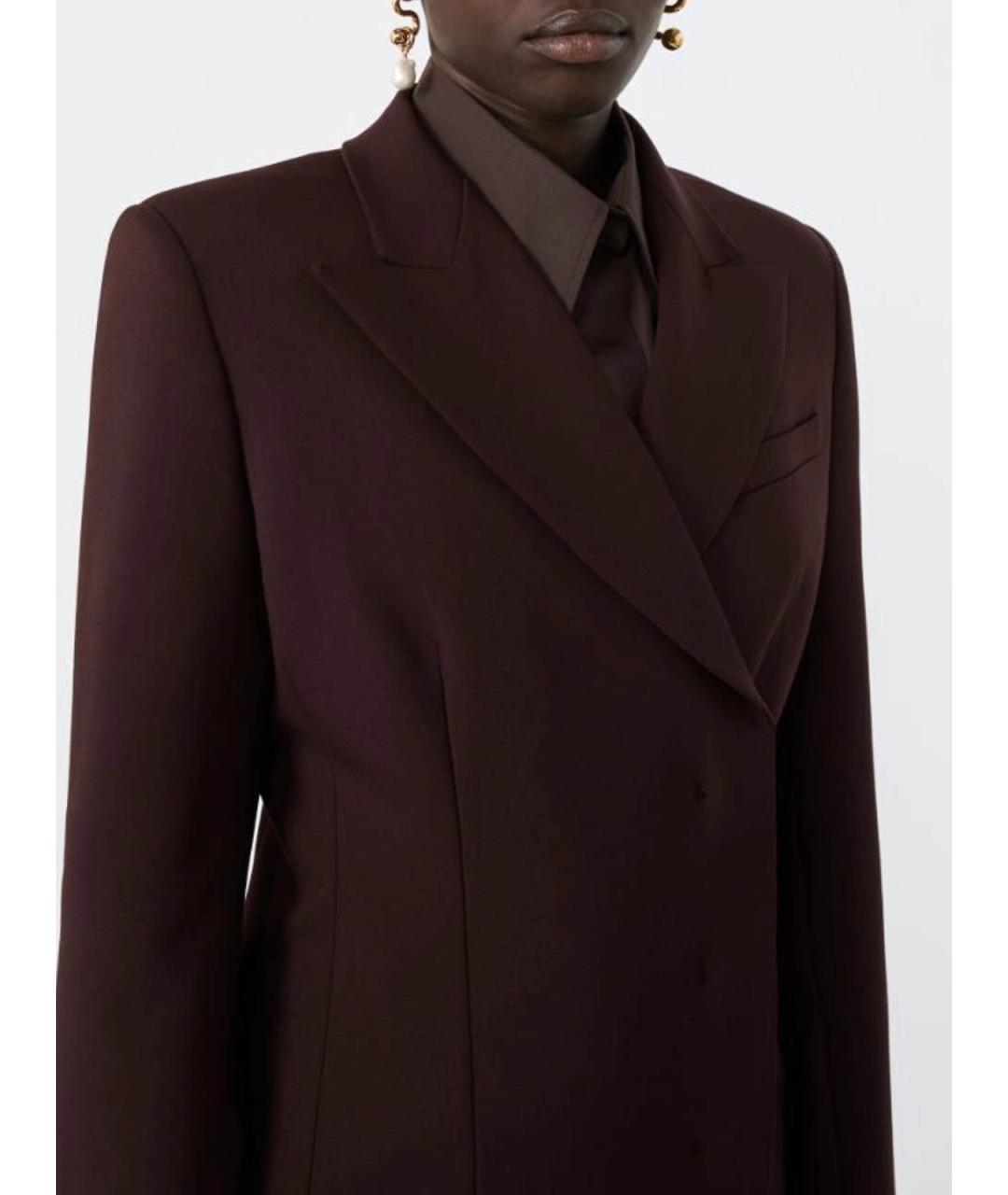 SPORTMAX Фиолетовый шерстяной жакет/пиджак, фото 3