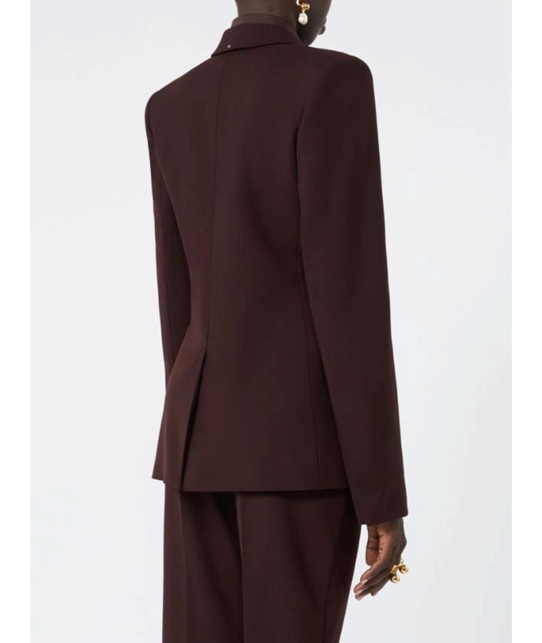 SPORTMAX Фиолетовый шерстяной жакет/пиджак, фото 2