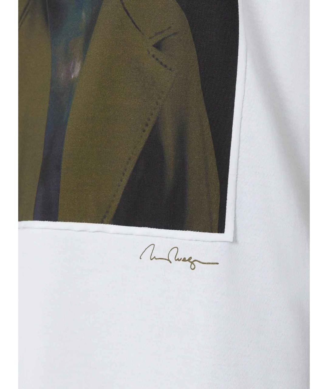 MAX MARA Белая хлопковая футболка, фото 3