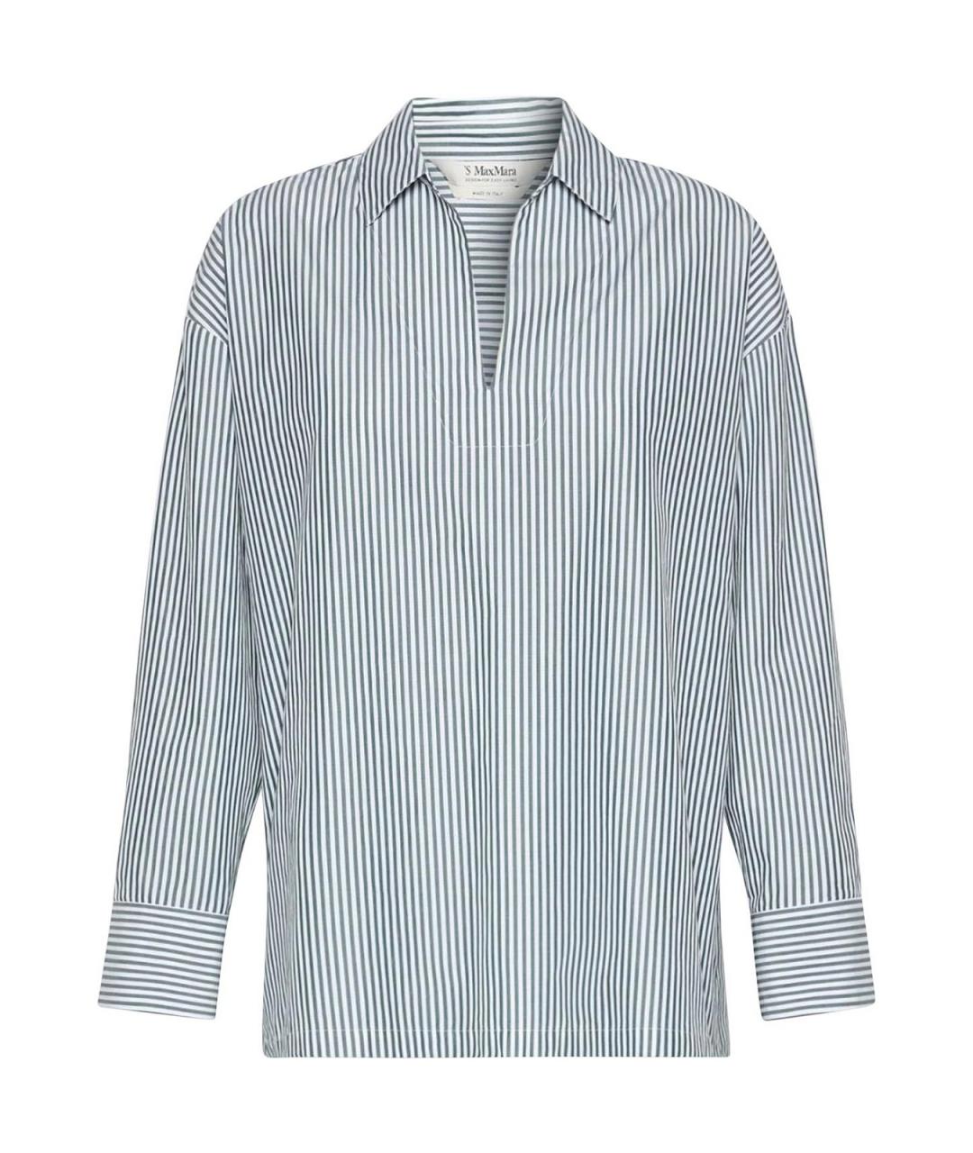 'S MAX MARA Мульти хлопковая рубашка, фото 1