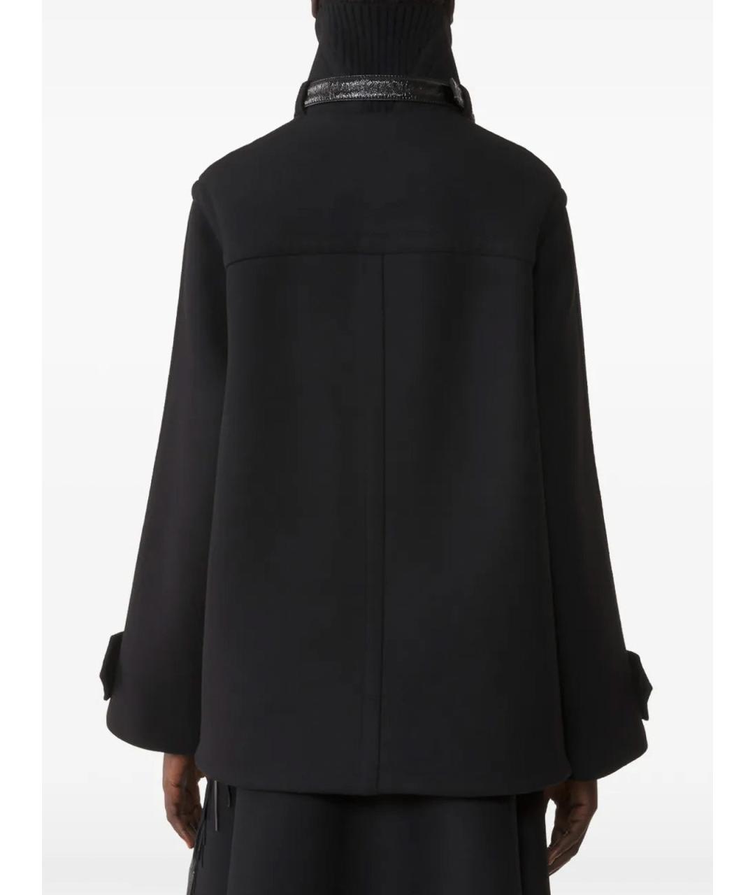 LANVIN Черное шерстяное пальто, фото 4