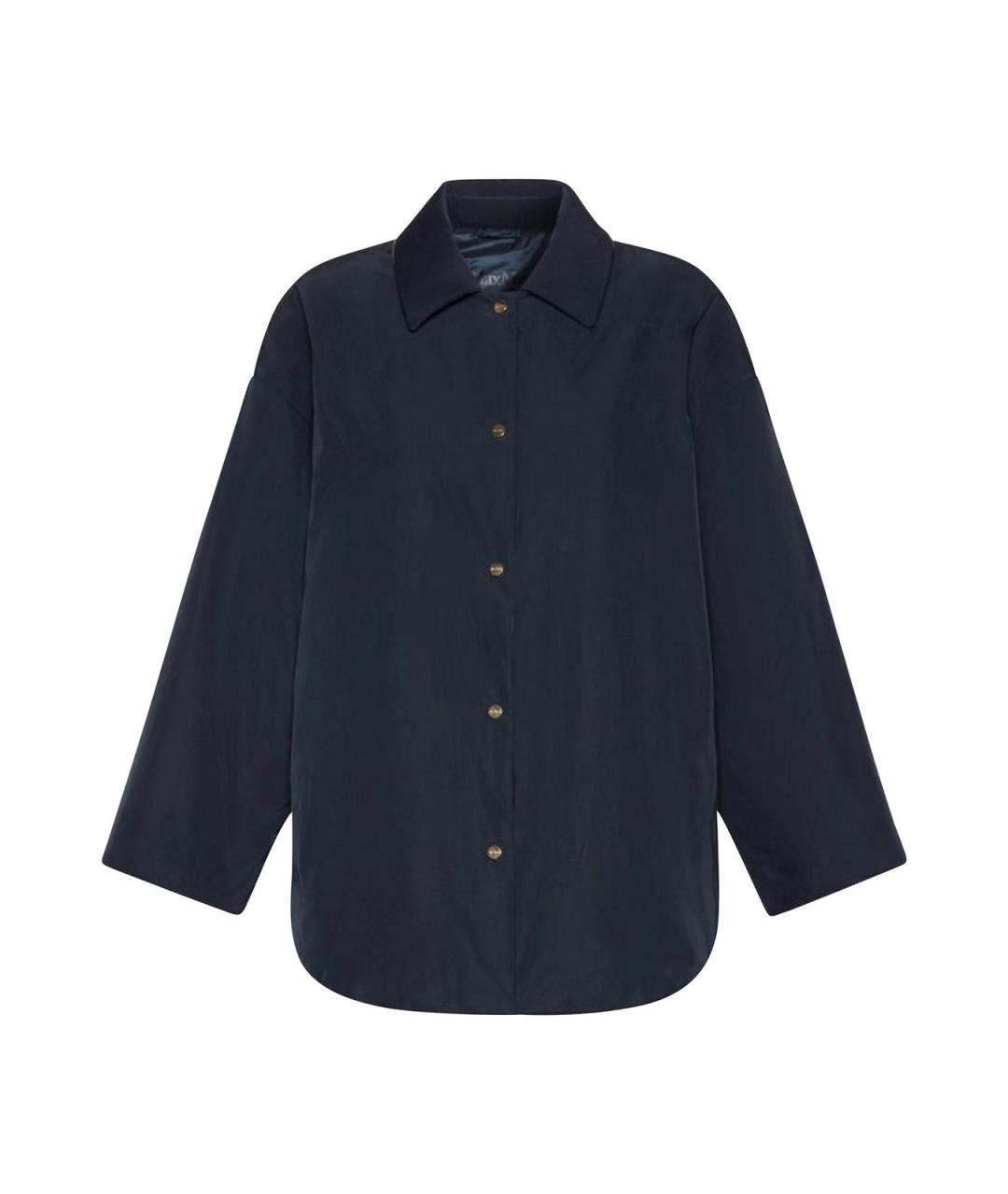 MAX MARA Синяя полиэстеровая куртка, фото 1
