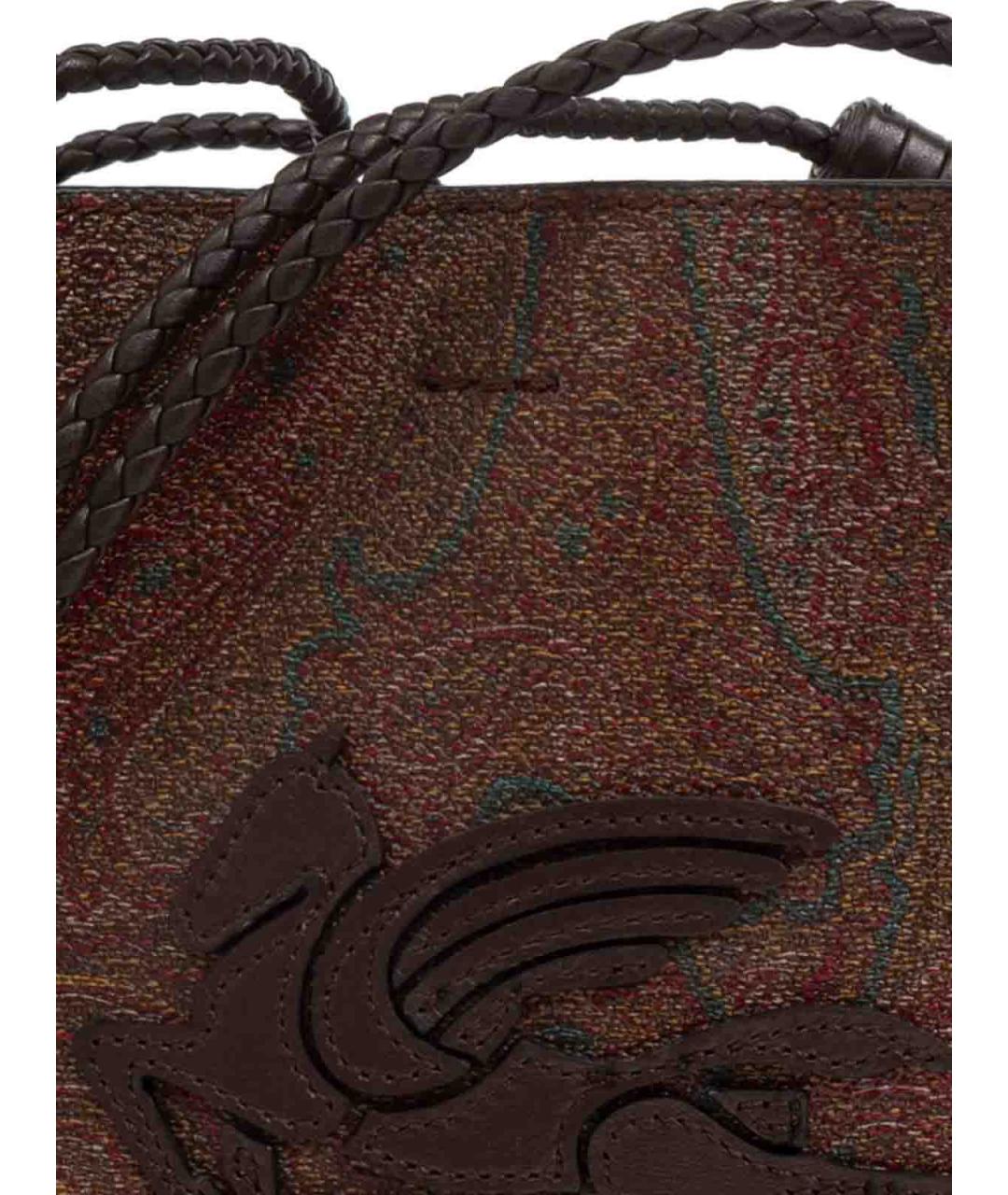 ETRO Коричневая тканевая сумка через плечо, фото 2