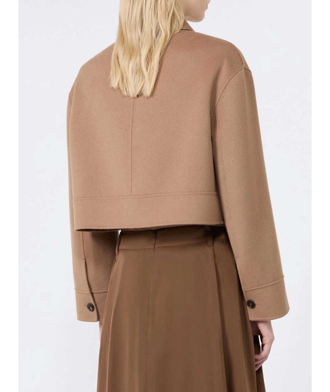 'S MAX MARA Бежевая шерстяная куртка, фото 4