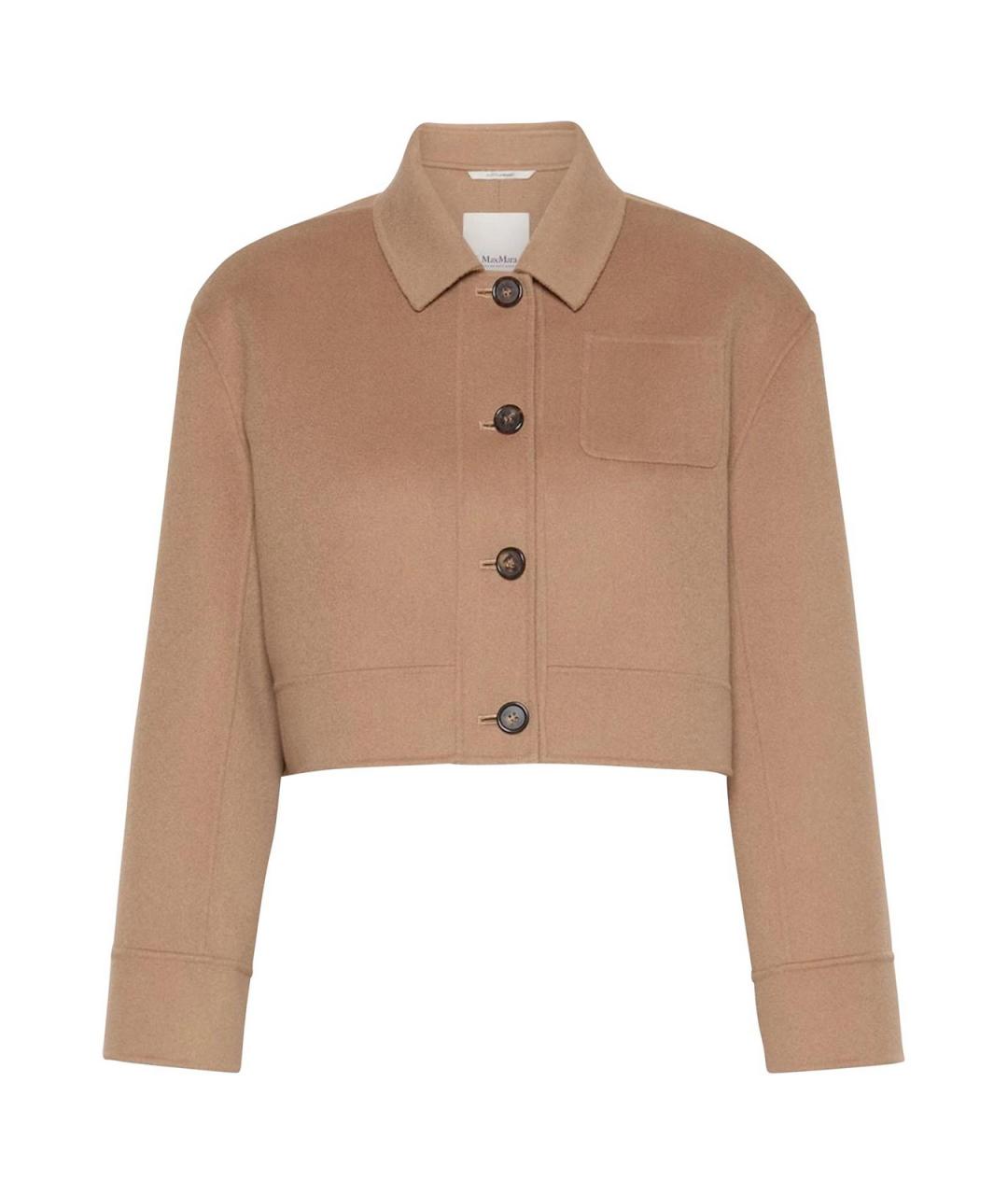 'S MAX MARA Бежевая шерстяная куртка, фото 1
