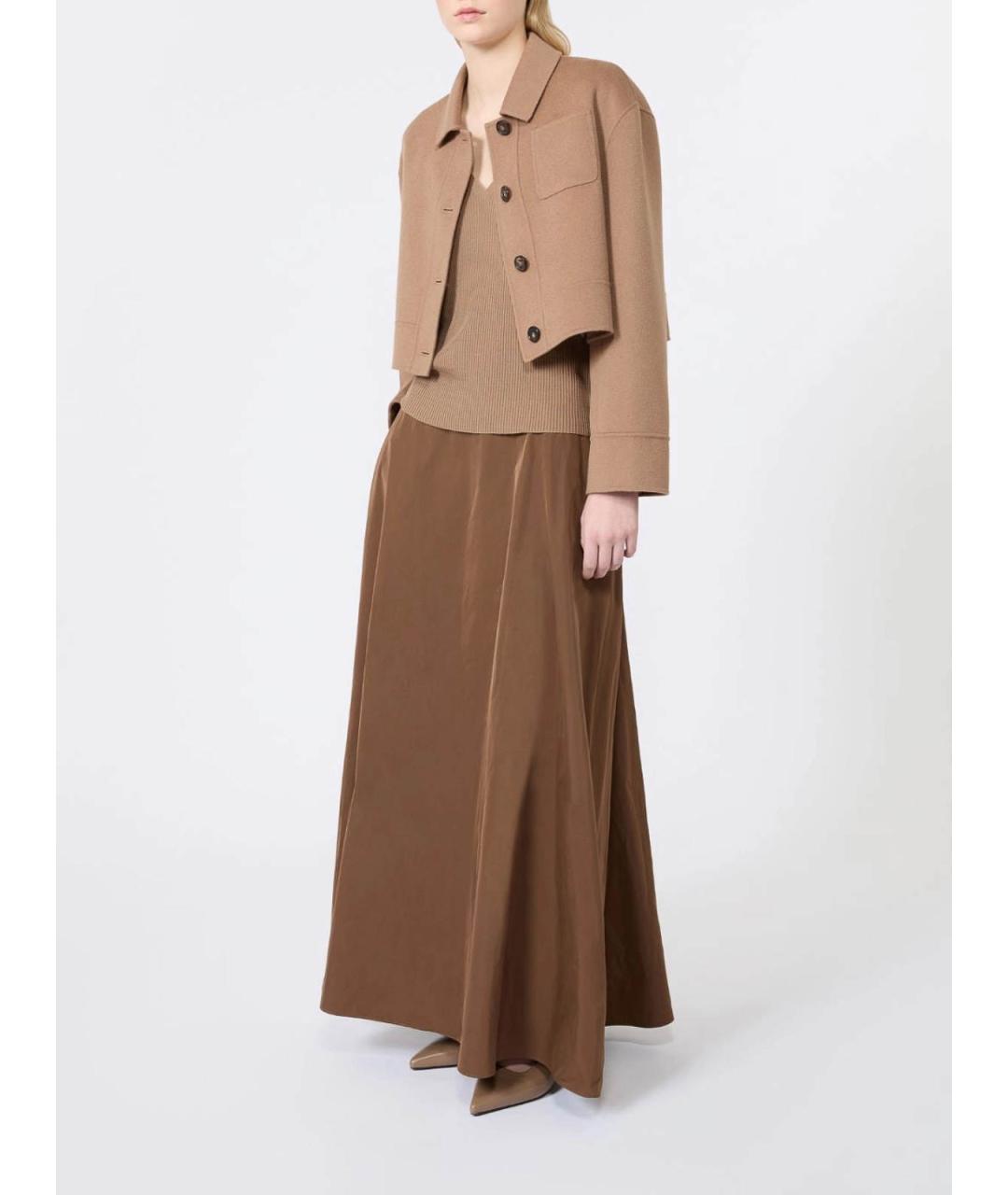 'S MAX MARA Бежевая шерстяная куртка, фото 2
