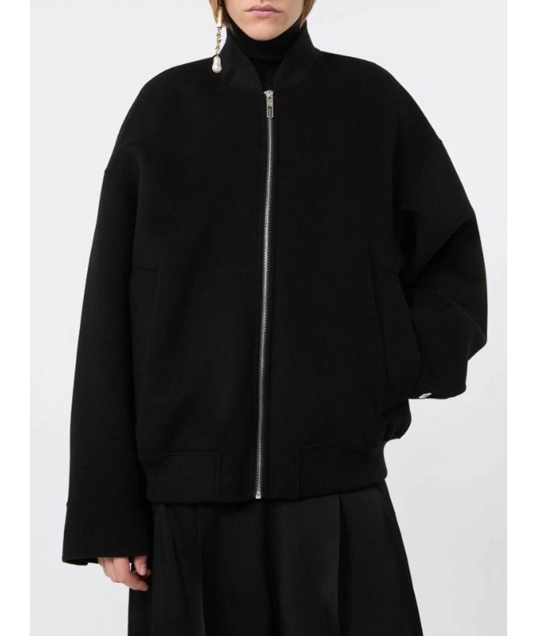 SPORTMAX Черная шерстяная куртка, фото 3