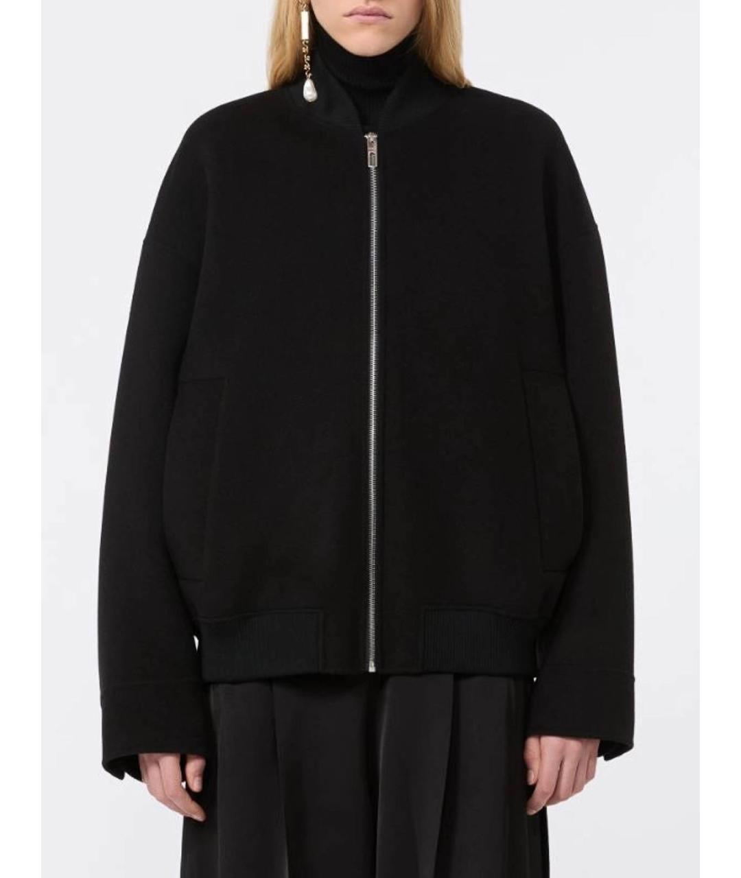 SPORTMAX Черная шерстяная куртка, фото 2